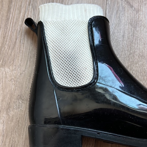 Nautica Women’s Black Rubber Ankle Rain Boots Size 6 - Picture 9 of 17